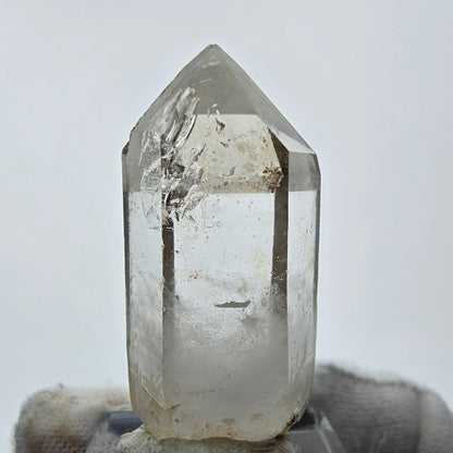 Enhydro Phantom Smoky Quartz Point 1x Bubble Goboboseb, Namibia 42*17*16mm 