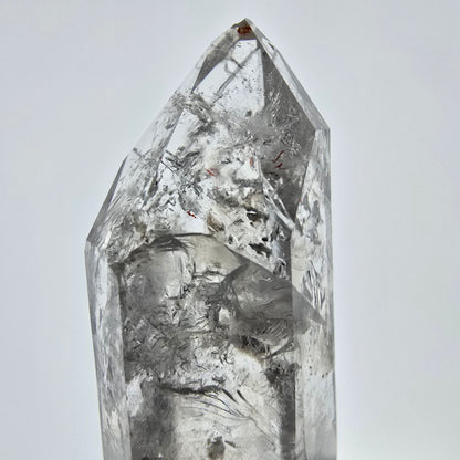 Enhydro Skeleton Smoky Quartz Scepter, 1x Bubble Valentine Pocket, Namibia 51*19*16mm 