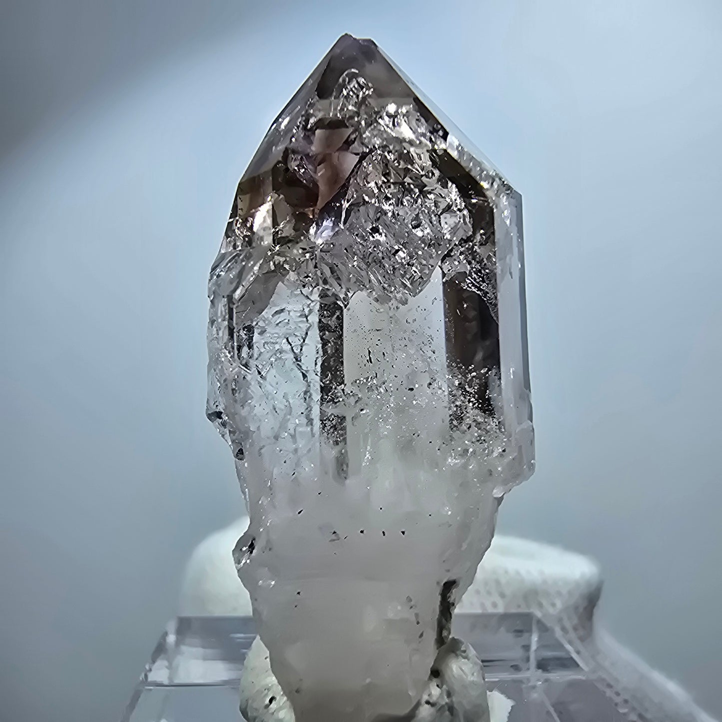 Sceptre d'améthyste fantôme Enhydro, 1x Bubble Goboboseb, Namibie 40 x 18 x 13 mm 
