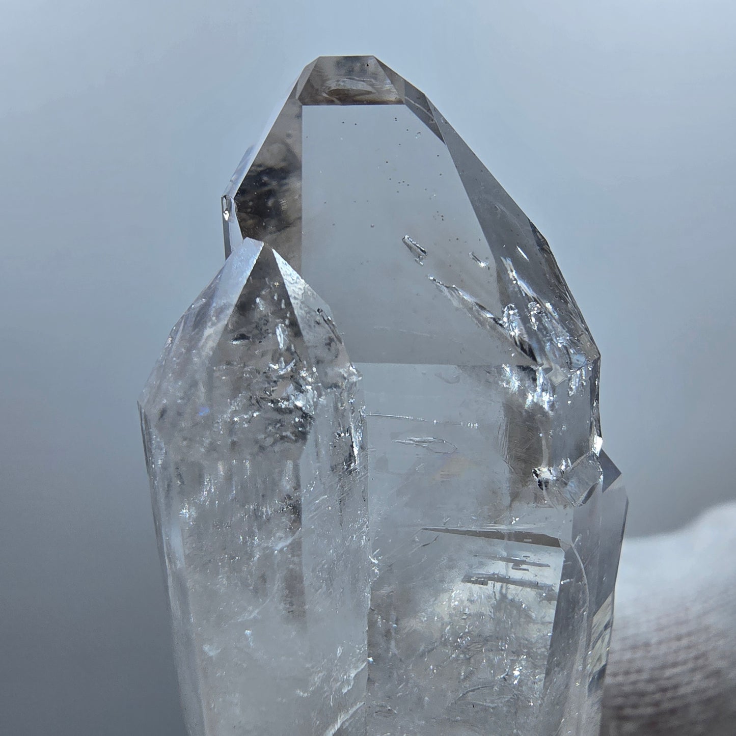 Lemurian Phantom Smoky Quartz DT Scepter Stage Valentine Pocket Goboboseb Namibie 55*24*21mm 