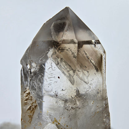 Enhydro Phantom Smoky Quartz Sceptre Tip 2x Bubble Goboboseb, Namibie 41*21*15mm 