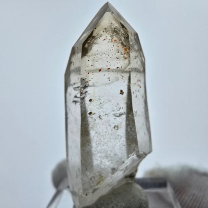 Enhydro Phantom Smoky Quartz Sceptre Tip 2x Bubble Goboboseb, Namibie 40*17*15mm 