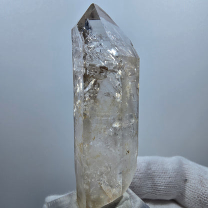 Enhydro Phantom Smoky Quartz, 2x Bubble (large) Valentine Pocket Goboboseb Namibia 66*20*20mm 