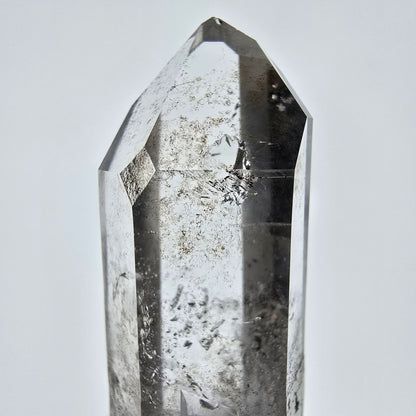 Sceptre DT en quartz fumé squelette Enhydro, 1x pochette Saint-Valentin à bulles, Namibie 54 x 18 x 15 mm 