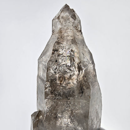 XL Enhydro Skeleton Quartz fumé DT, calcite UV, 2x Bubble Valentine Pocket Namibie 165*56*45mm 