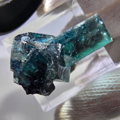 Phantom Fluorit Würfel Stufe, zonal - Neuer Fund! Okorusu, Namibia 23*18*17mm