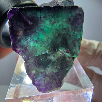 Rare Fluorite Cube Specimen, green purple Okorusu, Namibia 34*32*23mm 
