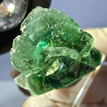 Seltene Phantom Fluorit Würfel Stufe, grün Okorusu, Namibia 28*26*19mm