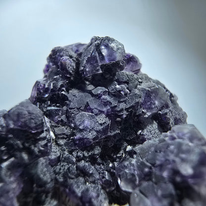 Phantom fluorite, hyalite, muscovite, orthoclase stage Erongo, Namibia 40*38*26mm 