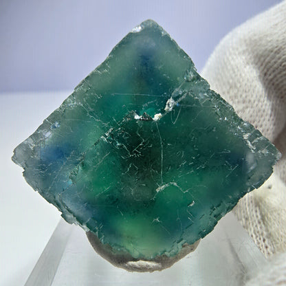 Klarer Phantom Fluorit Würfel parkettiert grün türkis Okorusu Namibia 32*24*26mm