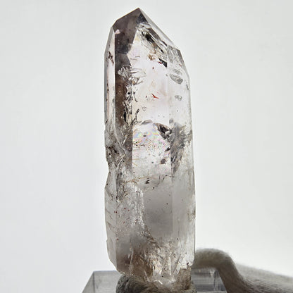 Enhydro Skeleton Smoky Quartz DT Scepter, Large Bubble Valentine Pocket, Namibia 53*18*17mm 