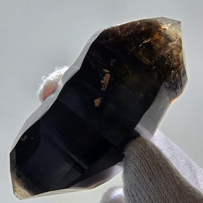 Skeleton Phantom Smoky Quartz DT Scepter Valentine Pocket, Namibia 66*30*22mm 