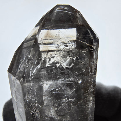 Enhydro Skeleton Smoky Quartz DT Scepter, 1x Bubble Valentine Pocket, Namibia 65*30*28mm 