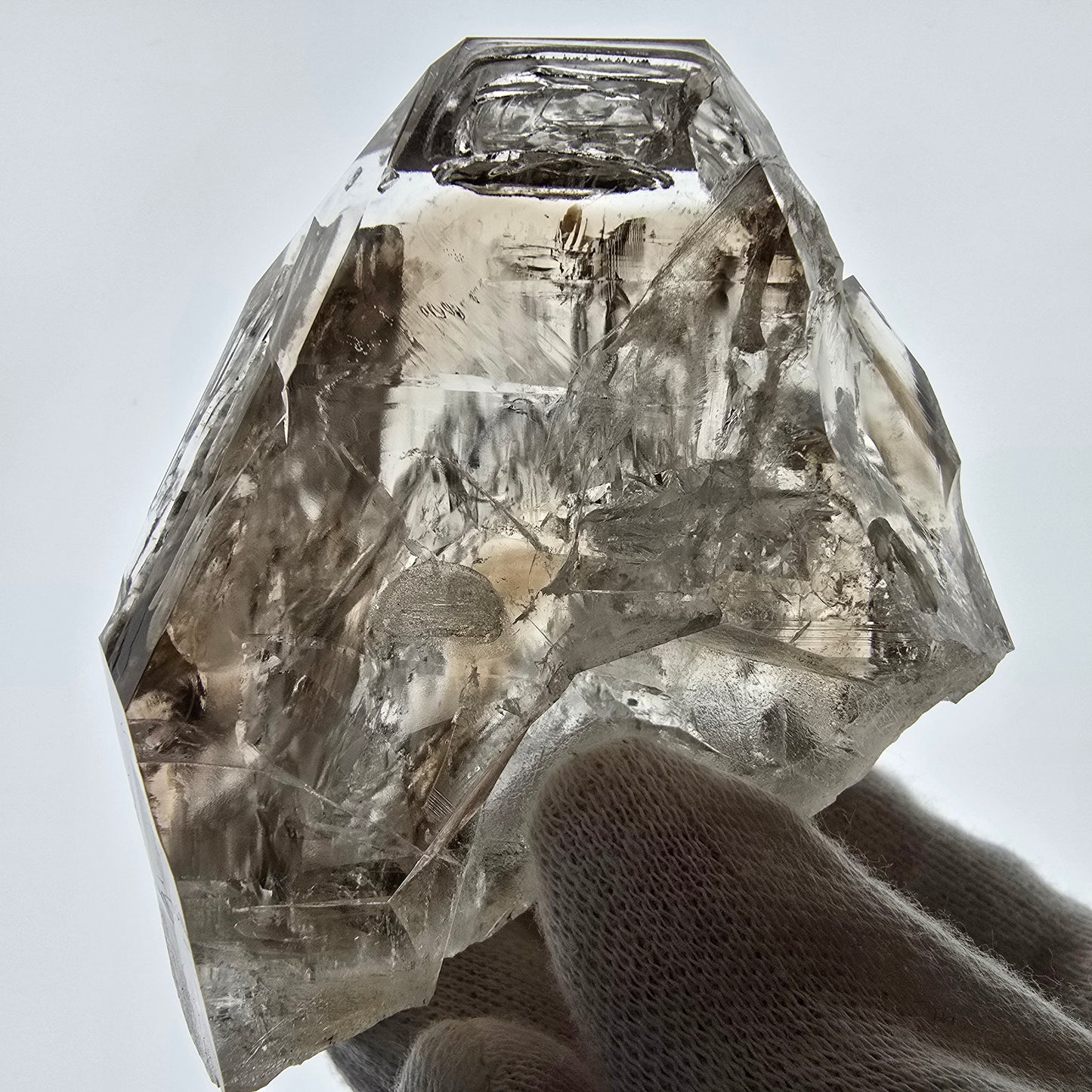 Skeleton Phantom Smoky Quartz Scepter Valentine Pocket Goboboseb Namibia 68*63*38mm 