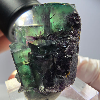 Rare Fluorite Cube Specimen, green purple Okorusu, Namibia 32*27*26mm 