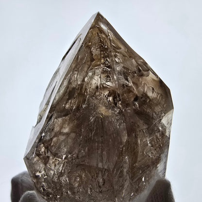XL Enhydro Window Smoky Quartz Scepter, 2x Bubble Valentine Pocket Namibia 117*69*61mm 