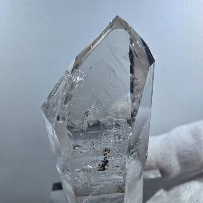 Enhydro Phantom Smoky Quartz Scepter, 2x Bubble Valentine Pocket Goboboseb Namibia 67*23*20mm 