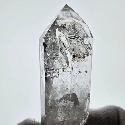 Skeleton Phantom Smoky Quartz Scepter Valentine Pocket, Namibia 70*24*18mm 
