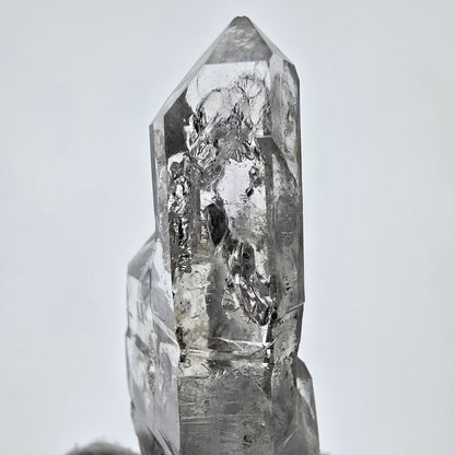 Sceptre fantôme squelette en quartz fumé, poche Saint-Valentin, Namibie, 70 x 34 x 18 mm 