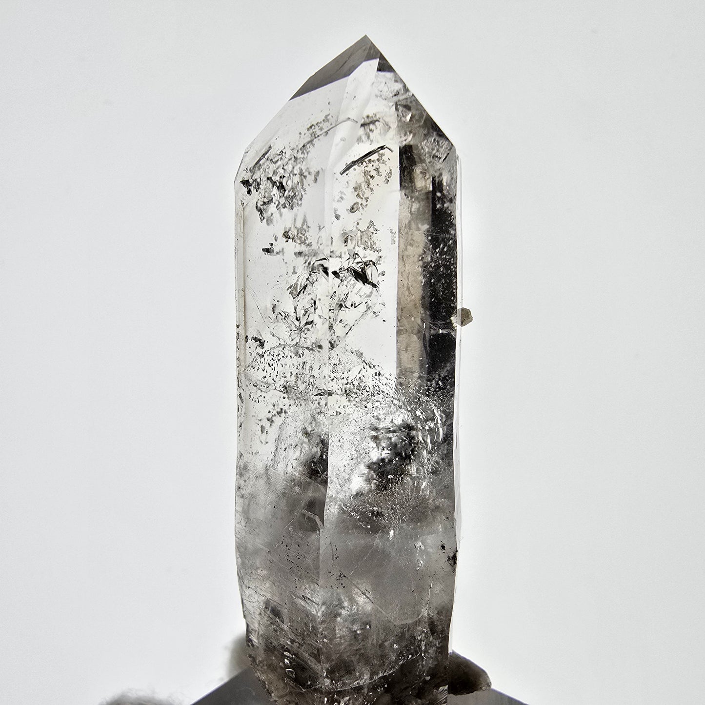 Enhydro Skeleton Smoky Quartz DT Scepter, 1x Bubble Valentine Pocket, Namibia 60*20*15mm 