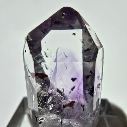 Améthyste fantôme Harlequin d'Enhydro, 1x Bubble Streep Mine, Namibie 26 x 15 x 11 mm 