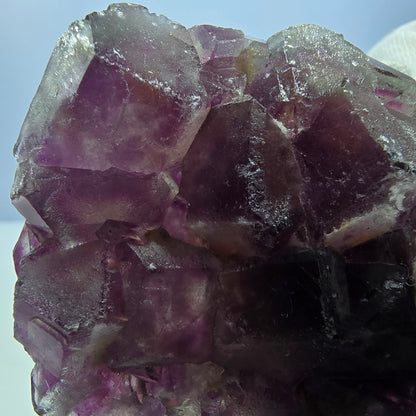 Phantom Fluorit Würfel Stufe, parkettiert pink gelb Okorusu, Namibia 86*53*21mm