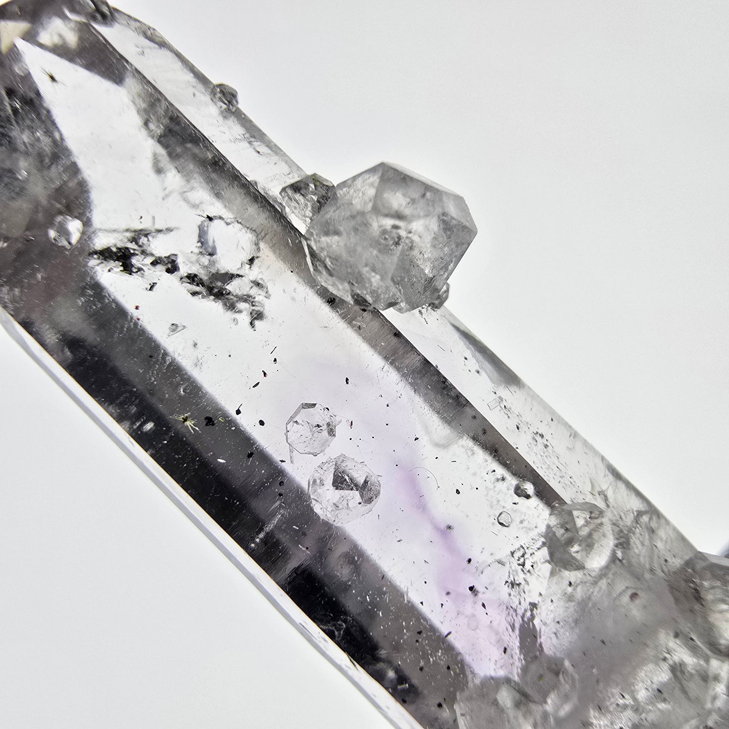 Phantom Amethyst with Analcim, Hematite Streep Mine, Goboboseb, Namibia 33*11*8mm 