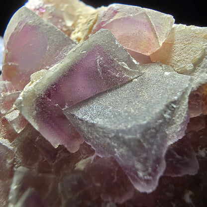 Phantom Fluorite Cube on Quartz Cluster purple green Omehane, Namibia 73*52*18mm