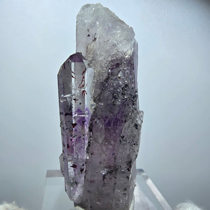 Harlekin Phantom Amethyst mit Analcim Streep Mine, Goboboseb, Namibia 67*27*24mm