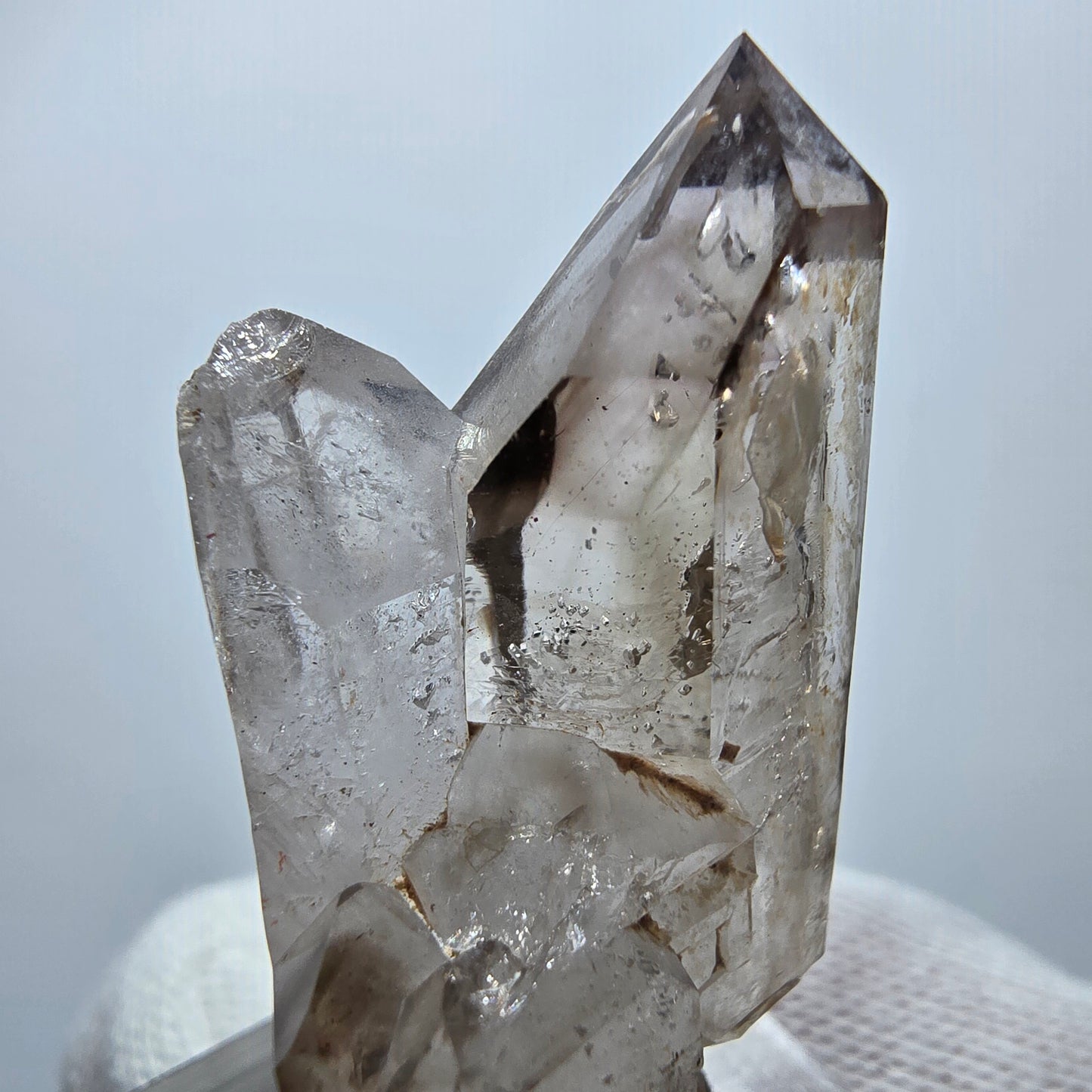Clear Phantom Smoky Quartz DT Scepter Point Goboboseb, Namibia 43*23*21mm 