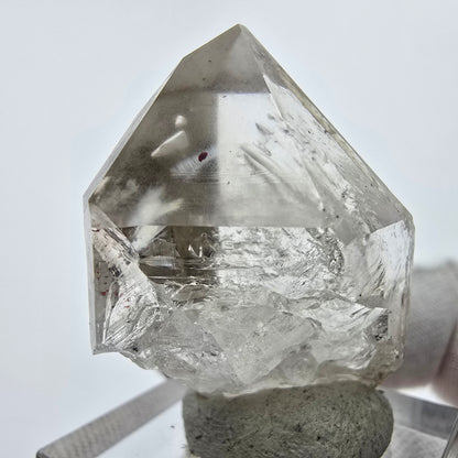 Enhydro Phantom Rauchquarz Zepter Spitze 1x Blase Goboboseb, Namibia 35*27*17mm