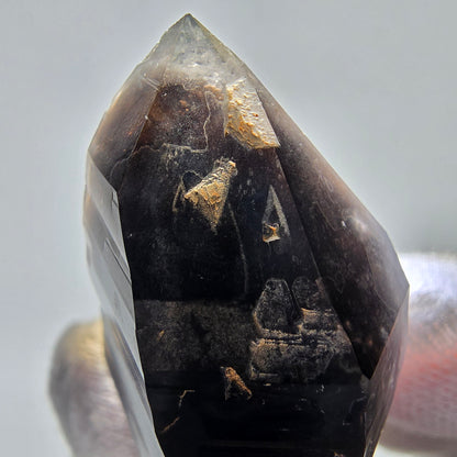 Skeleton Phantom Smoky Quartz DT Scepter Valentine Pocket, Namibia 50*29*20mm 