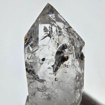 Enhydro Lemurian Smoky Quartz Scepter, 1x Bubble Valentine Pocket, Namibia 49*23*25mm 