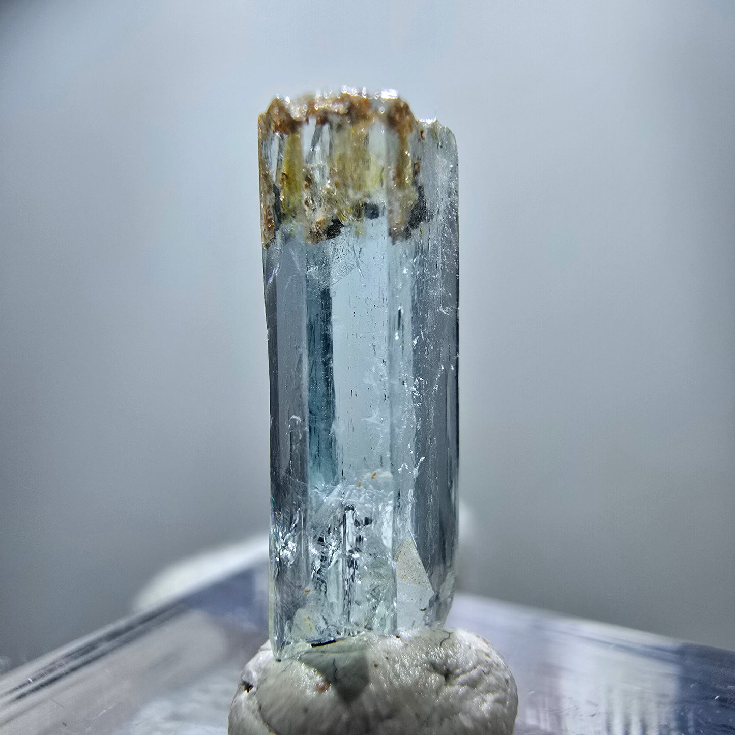 Klarer Aquamarin X Kristall, blau Erongo, Namibia 19*7*4mm