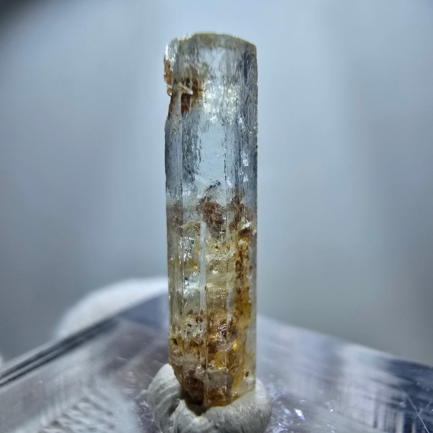 Klarer Aquamarin X Kristall, blau Erongo, Namibia 20*5*3mm