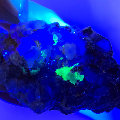 Grands cubes de fluorite vert violet zonal, spécimen d'hyalite Erongo, Namibie 96*67*42mm 