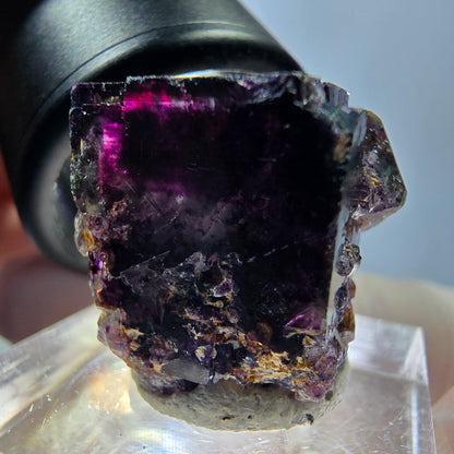 Phantom Fluorit Würfel Stufe, grün lila Okorusu, Namibia 21*20*19mm