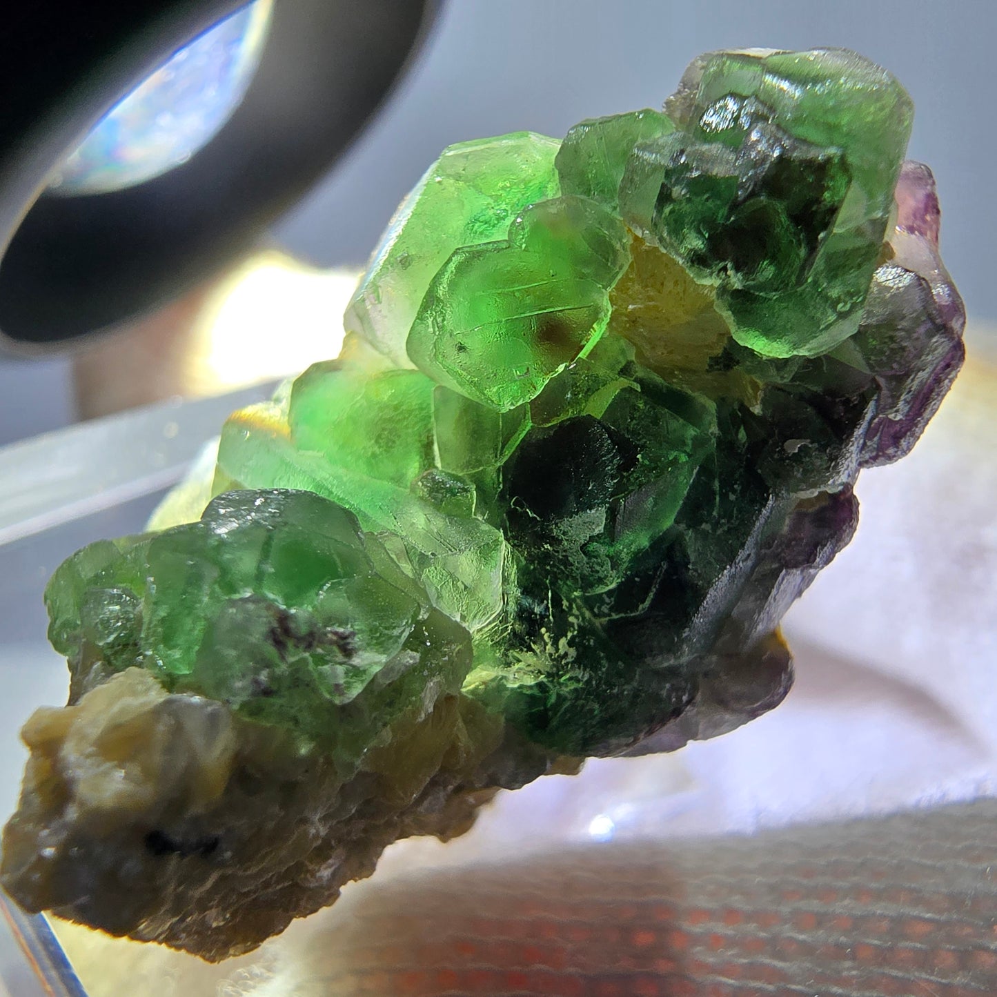 Cube de fluorite fantôme, spécimen hexagonal de tourmaline muscovite Schorl, Erongo, Namibie, 32 x 27 x 19 mm 