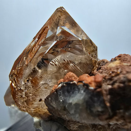 Clear Phantom Smoky Quartz Scepter Cluster Goboboseb, Namibia 30*25*20mm 