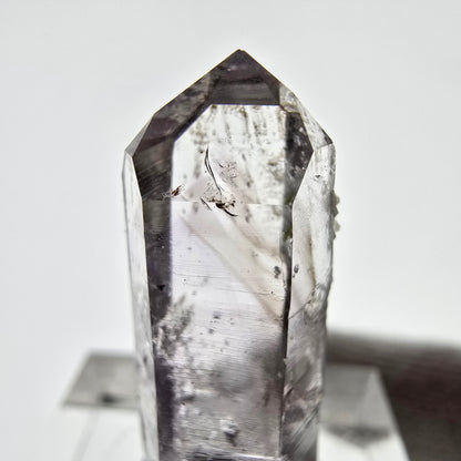 Améthyste fantôme Enhydro, préhnite, 1x Bubble Streep Mine, Namibie 30 x 12 x 8 mm 