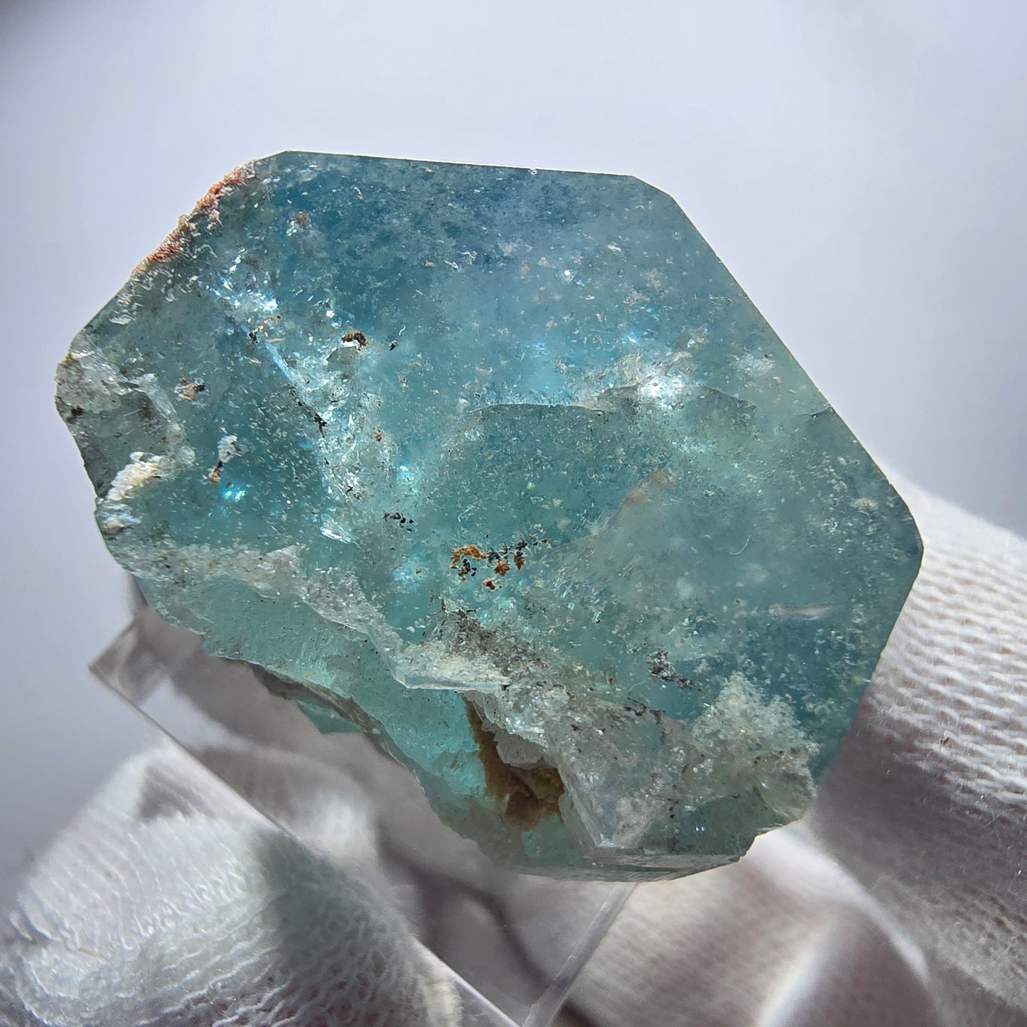 Seltener Aquamarin X mit Hyalit Erongo, Namibia 31*24*21mm