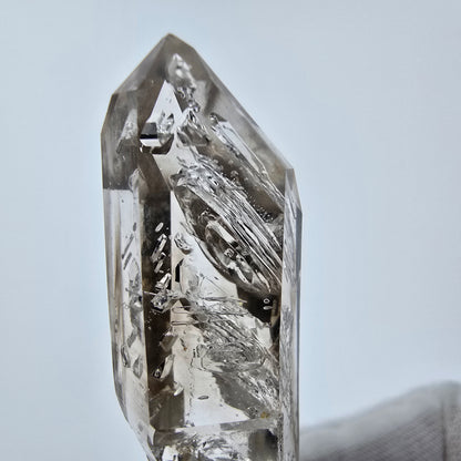 Enhydro Phantom Smoky Quartz Sceptre Tip 1x Bubble Goboboseb, Namibie 53*16*13mm 
