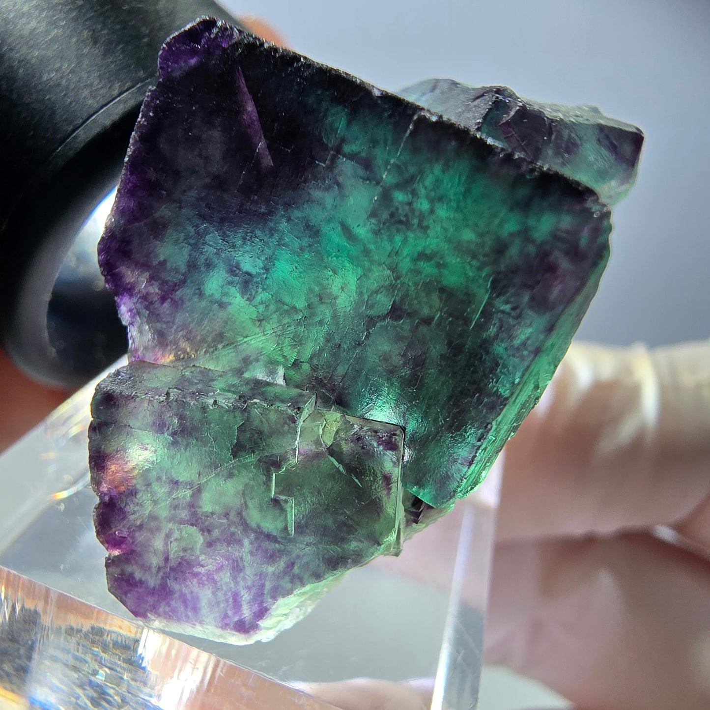Rare Fluorite Cube Specimen, green purple Okorusu, Namibia 34*32*23mm 