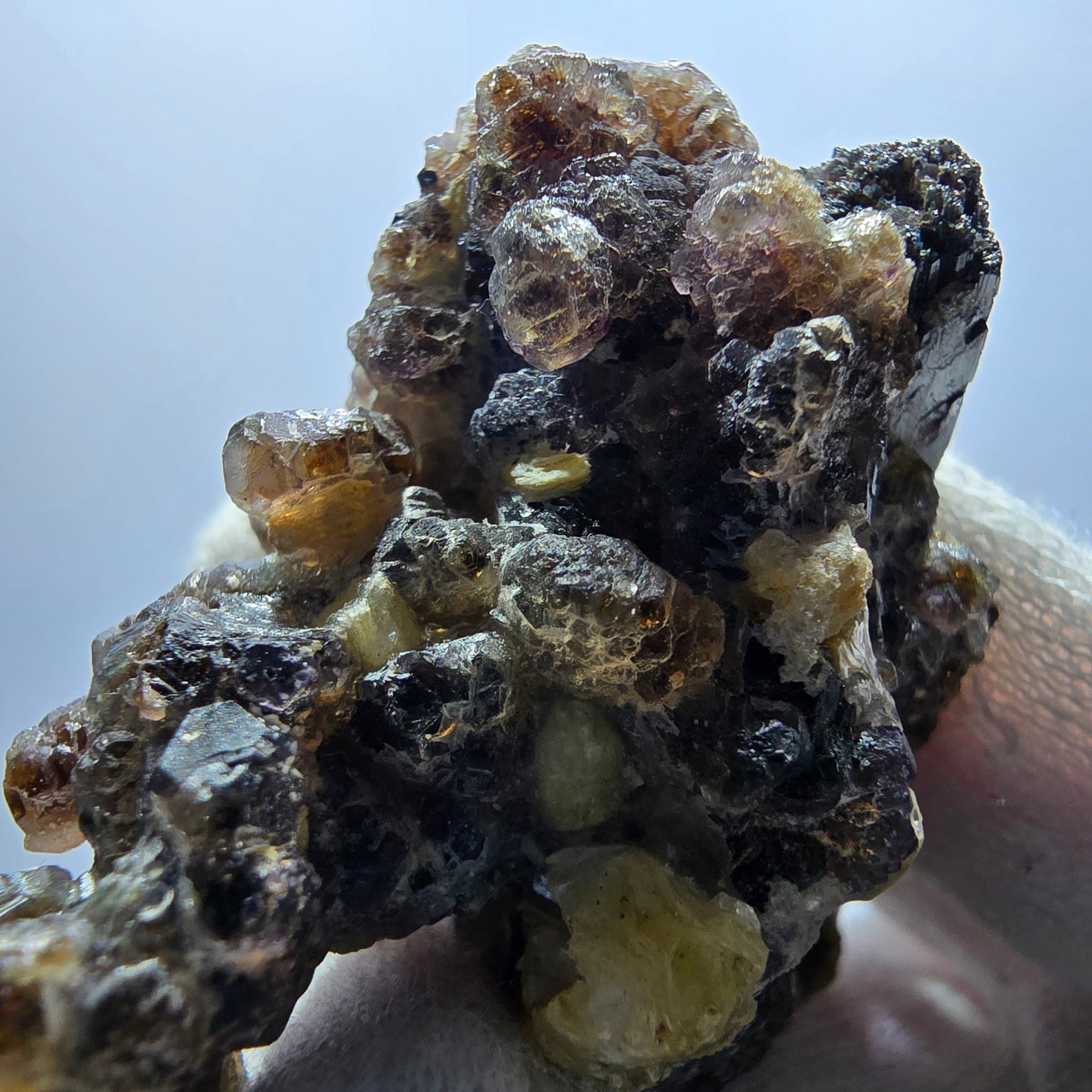 Formation rare de fluorite fantôme, étage muscovite d'Erongo, Namibie, 79 x 60 x 31 mm 