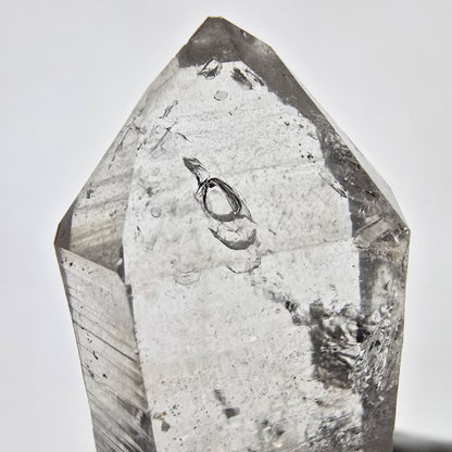 Sceptre squelette en quartz fumé Enhydro, grande poche à bulles Saint-Valentin, Namibie 67 x 29 x 16 mm 
