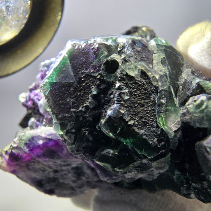 Große Fluorit Würfel Stufe, grün lila zonal Erongo Namibia 105*68*48mm