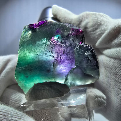 Fluorit Würfel Stufe, parkettiert grün lila 11:11 Angel Pocket Okorusu, Namibia 43*40*26mm