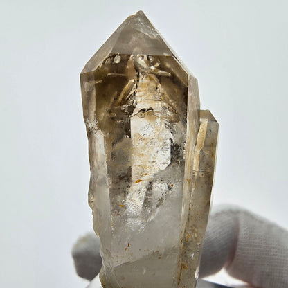 Enhydro Phantom Smoky Quartz Sceptre Tip 1x Bubble Goboboseb, Namibie 52*27*17mm 