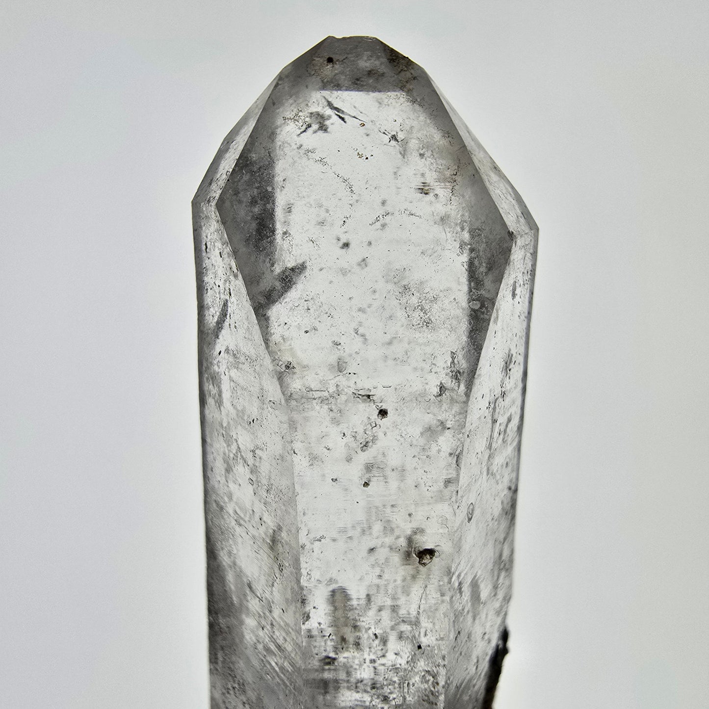 Sceptre de poche Saint-Valentin en quartz fumé fantôme squelette, Namibie 64 x 19 x 18 mm 