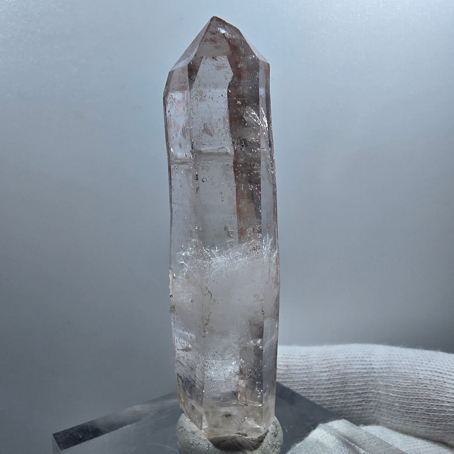 Lemurian Phantom Smoky Quartz DT Scepter Stage Valentine Pocket Goboboseb Namibie 70*19*14mm 